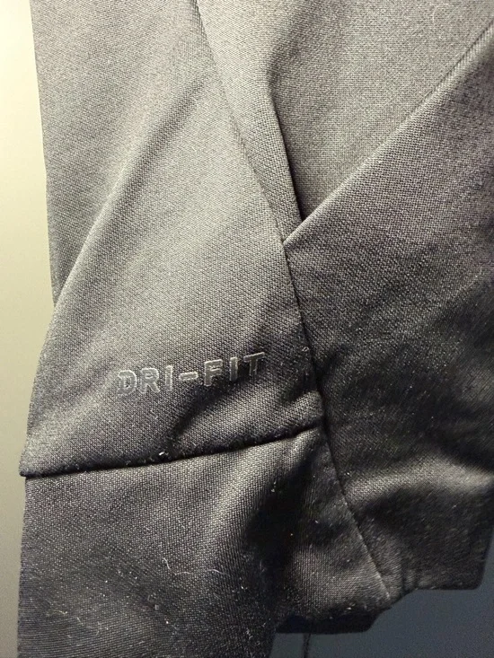 Nike Black Hoodie with Large Silver Swoosh - Picture 2 of 4